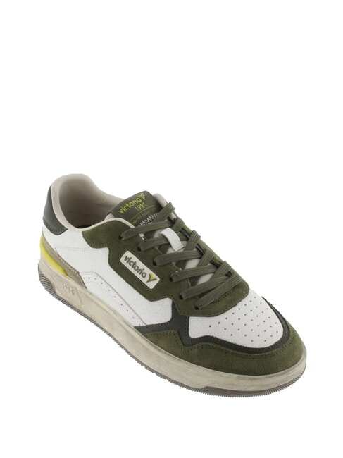 C80 Vintage logo leather sneakers khaki - Men&rsquo;s shoes