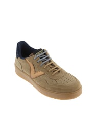 VICTORIA MADRID Suede sneakers with caramel sole beige - Women&rsquo;s shoes - 3