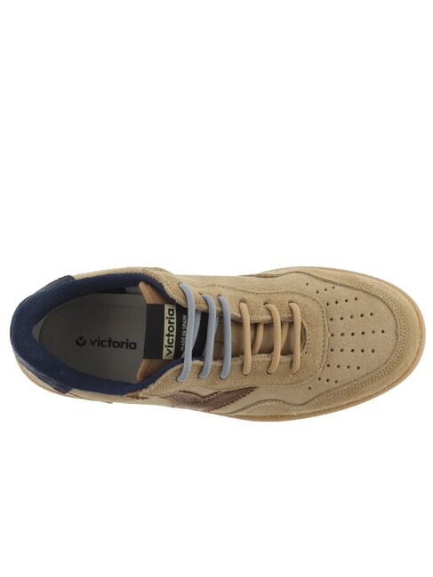 MADRID Suede sneakers with caramel sole beige - Women&rsquo;s shoes