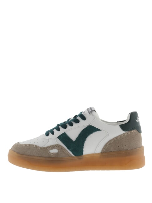 SEUL Unisex sneakers with caramel sole green - Unisex shoes