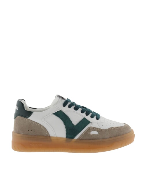 SEUL Unisex sneakers with caramel sole green - Unisex shoes