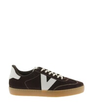 VICTORIA BERLIN Cyclist sneakers in split leather chocolate - Women’s shoes - 2