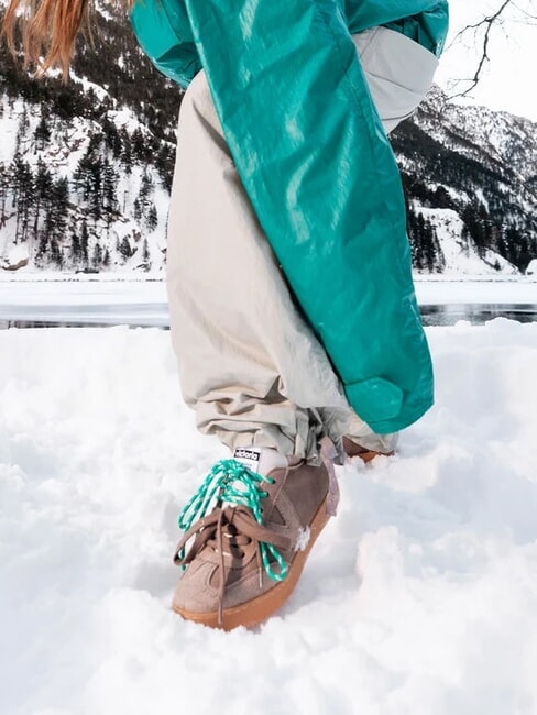 BERLIN Sneakers with caramel sole vison - Women’s shoes