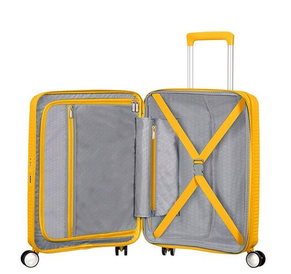 Trolley SOINDBOX line, hand baggage, expandable goldenyellow - Hand luggage