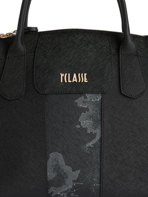 WINDY CITY Handbag with Geo Dark insert Black - Women’s Bags