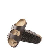BIRKENSTOCK ARIZONA BIRKO FLOR Two-buckle slipper sandal dark brown - Unisex shoes - 6