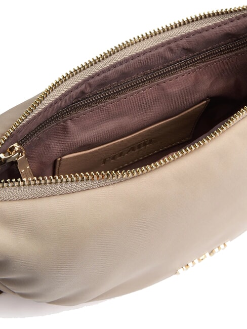 PUFFY NYLON Mini crescent shoulder bag greige - Women&rsquo;s Bags
