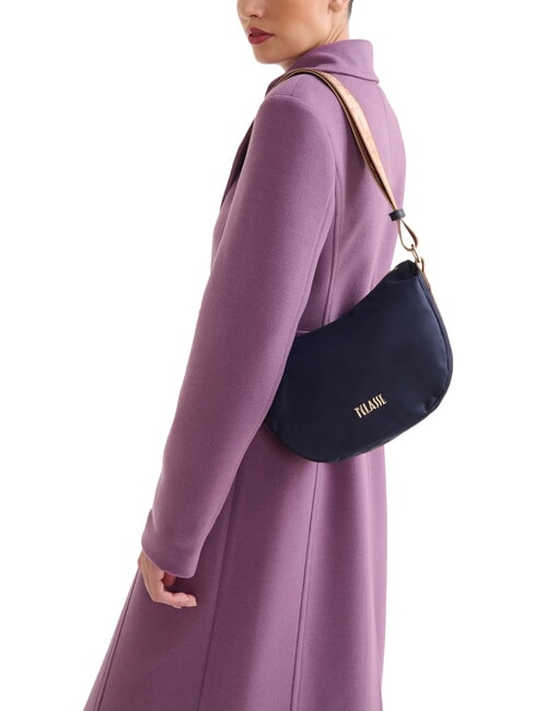 STORMY NYLON Small crescent shoulder bag night blue - Women’s Bags