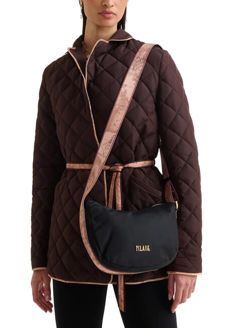 STORMY NYLON Small crescent shoulder bag Black - Women’s Bags