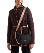 ALVIERO MARTINI PRIMA CLASSE STORMY NYLON Small crescent shoulder bag Black - Women’s Bags - 5