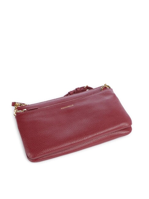 YVONNE Shoulder bag, in leather currant - Women’s Bags
