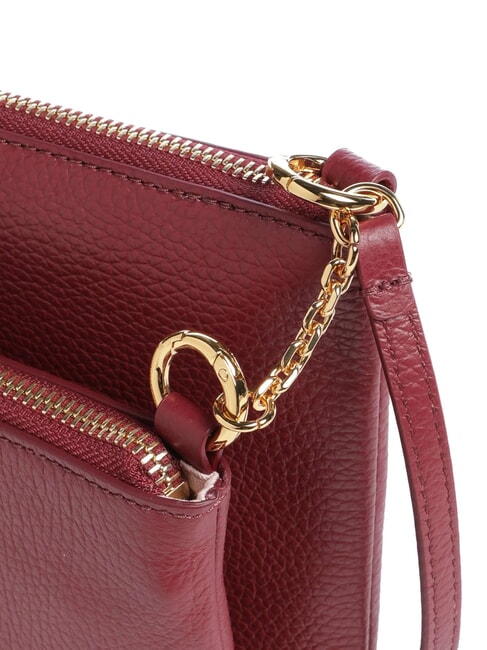 YVONNE Shoulder bag, in leather currant - Women’s Bags