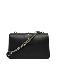PINKO LOVE ONE CLASSIC Mini leather shoulder bag black-old silver - Women&rsquo;s Bags - 2