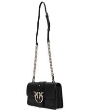 PINKO LOVE ONE CLASSIC Mini leather shoulder bag black-old silver - Women&rsquo;s Bags - 3