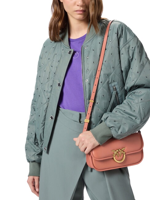 LOVE BOX Shoulder bag, in leather Aragon brown-antique gold - Women’s Bags