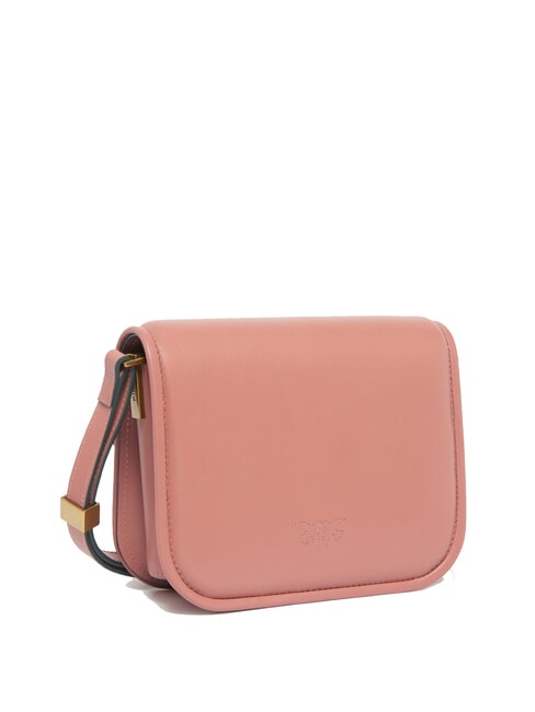 LOVE BOX Mini nappa bag with flap Aragon brown-antique gold - Women’s Bags