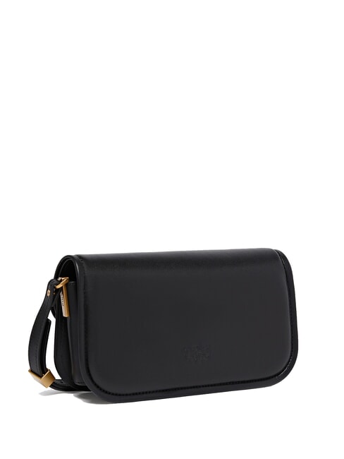 LOVE BOX Shoulder bag, in leather black-antique gold - Women’s Bags