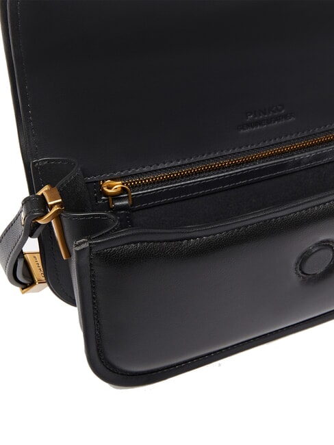 LOVE BOX Shoulder bag, in leather black-antique gold - Women’s Bags