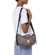 BORBONESE TEAPOT S Shoulder bag OP / NATURAL / BLACK - Women&rsquo;s Bags - 4