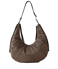 BORBONESE FOLD Shoulder bag OP / NATURAL / BLACK - Women’s Bags - 3