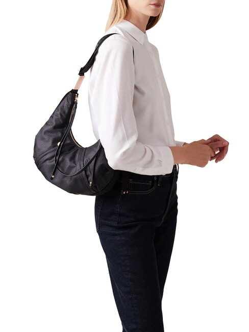 FOLD  Soft shoulder bag dark black - Women’s Bags