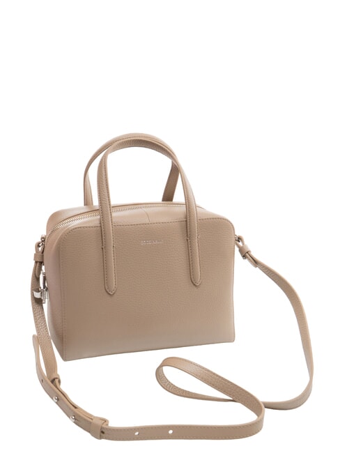 SWAP Leather satchel bag with shoulder strap warm taupe - Women&rsquo;s Bags
