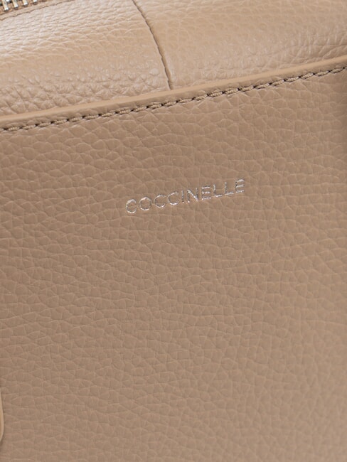 SWAP Leather satchel bag with shoulder strap warm taupe - Women&rsquo;s Bags