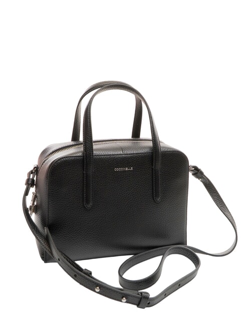 SWAP Leather satchel bag with shoulder strap Black - Women’s Bags