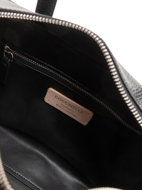 SWAP Leather satchel bag with shoulder strap Black - Women’s Bags