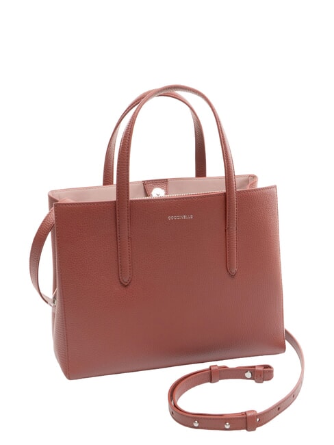 SWAP Leather bag with shoulder strap brandy - Women’s Bags