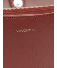 COCCINELLE SWAP Leather bag with shoulder strap brandy - Women’s Bags - 5