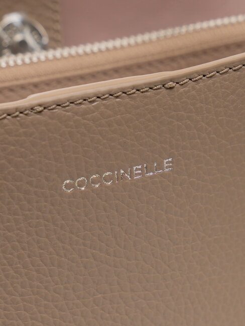 SWAP Leather bag with shoulder strap warm taupe - Women’s Bags