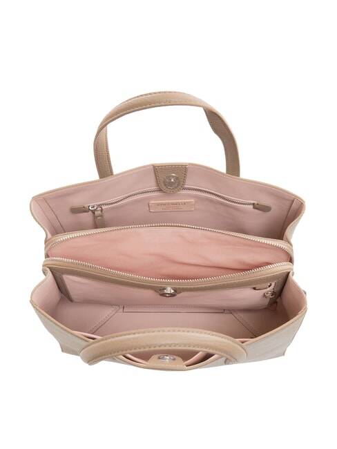 SWAP Leather bag with shoulder strap warm taupe - Women’s Bags