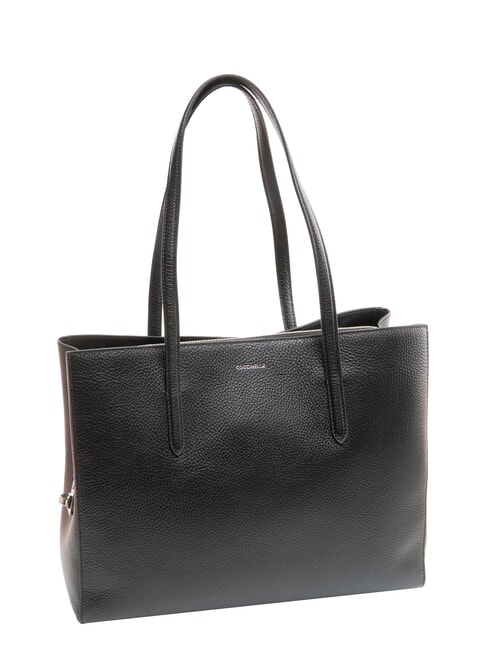 SWAP Leather shoulder shopping bag Black - Women’s Bags