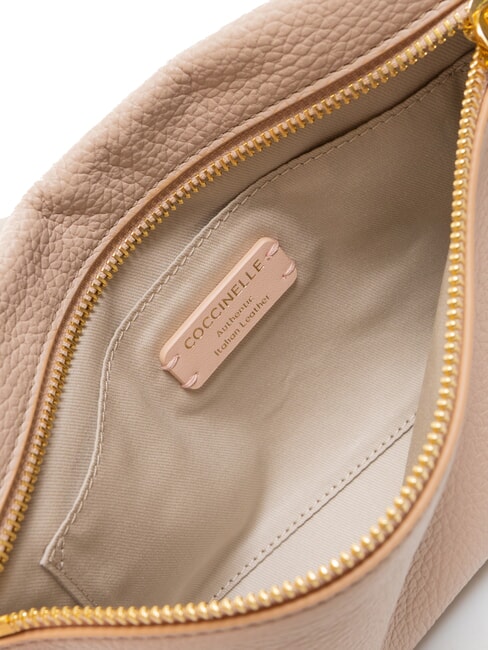 HYLE Small flat leather shoulder bag rosette - Women’s Bags