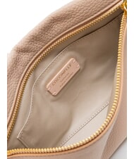 COCCINELLE HYLE Small flat leather shoulder bag rosette - Women’s Bags - 5