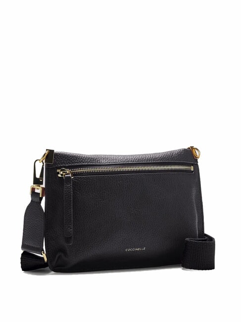 HYLE Small flat leather shoulder bag Black - Women’s Bags