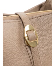 COCCINELLE CHARA Leather shoulder bag warm taupe - Women’s Bags - 5