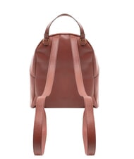 COCCINELLE JEN Round leather backpack with pocket brandy - Women’s Bags - 3