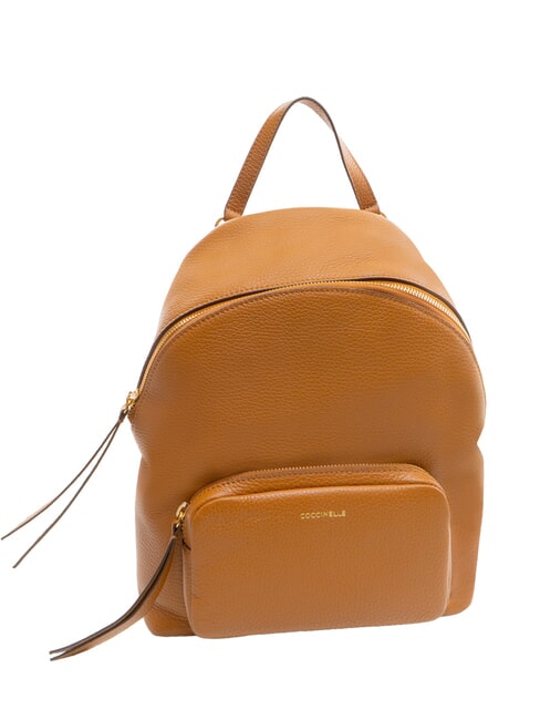 JEN Round leather backpack with pocket CUIR - Women’s Bags