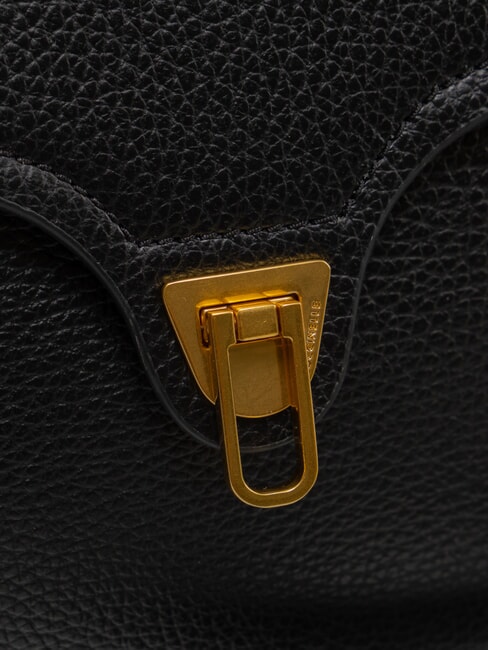 MARVIN Mini leather handbag with shoulder strap Black - Women’s Bags