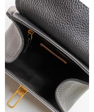 COCCINELLE MARVIN Mini leather handbag with shoulder strap Black - Women’s Bags - 6