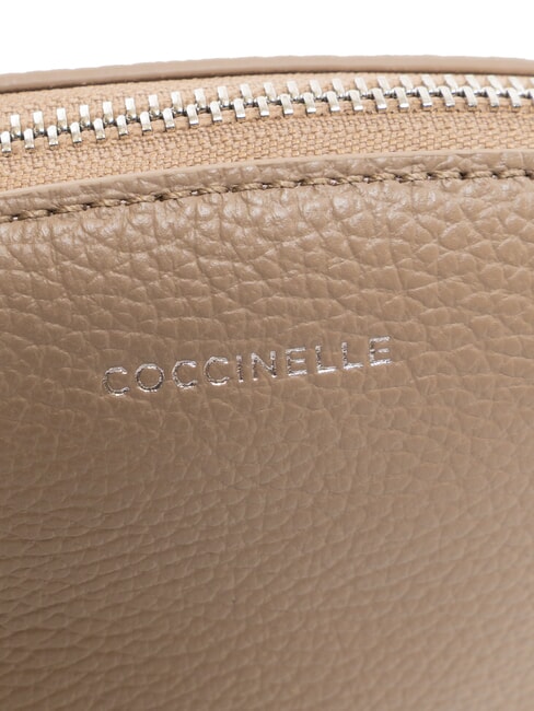 AGATEA Leather beauty case warm taupe - Sachets & Travels Cases