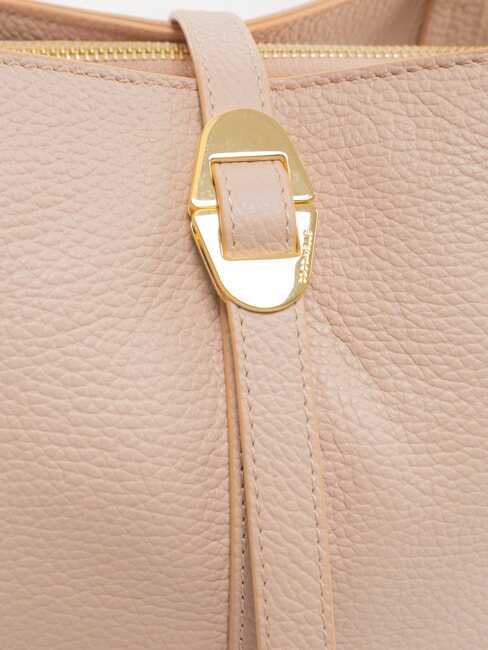 CHARA Leather shoulder bag rosette - Women’s Bags