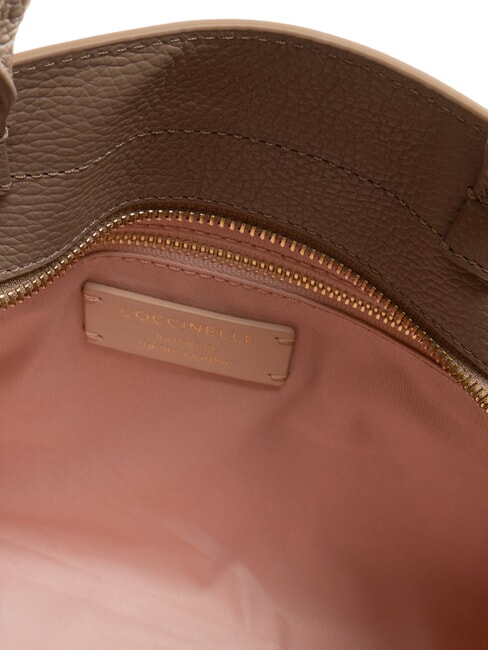 KLICHE Leather handbag with shoulder strap warm taupe - Women&rsquo;s Bags