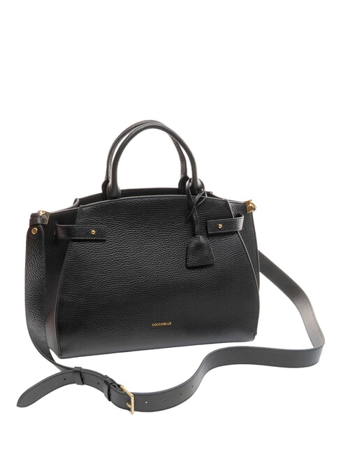 KLICHE Leather handbag with shoulder strap Black - Women’s Bags