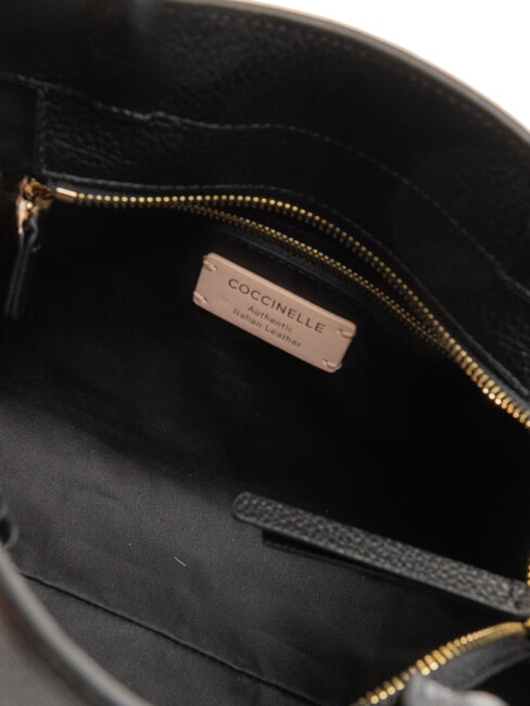 KLICHE Leather handbag with shoulder strap Black - Women’s Bags