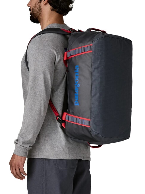 BLACK HOLE 40L travel backpack bag smolder blue with red amanita - Duffle bags