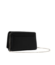 LOVE MOSCHINO SMART DAILY Clutch bag with metal shoulder strap Black - Women’s Bags - 2