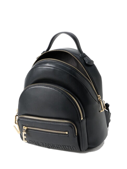 ZIPLINE Round backpack with pocket Black - Women’s Bags